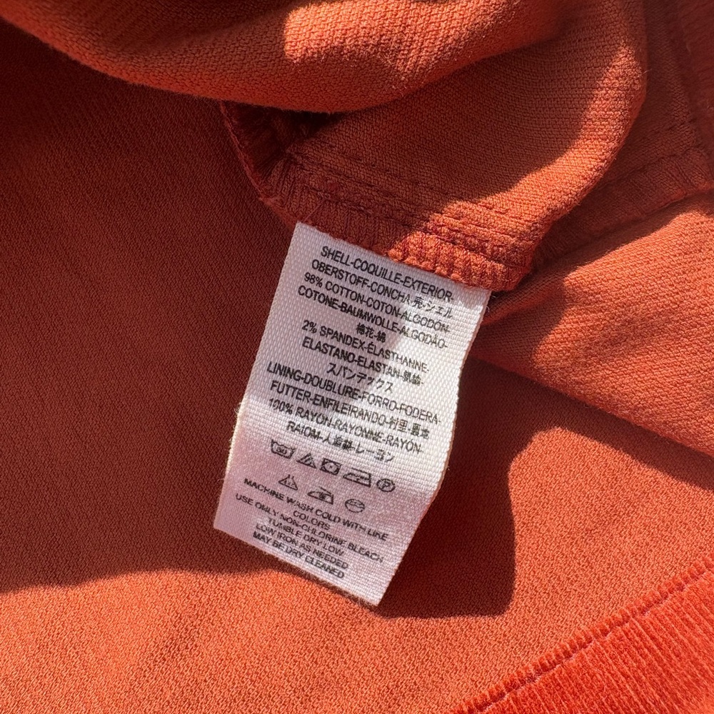 NWT Free People Old School Love Burnt Orange Corduroy Overall Mini Dress Size 10 - Picture 7 of 8